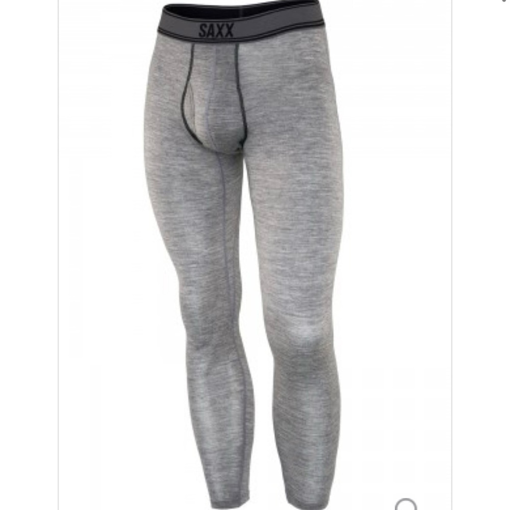 Saxx Merino Underwear gray Black Sheep Long John Fly medium new